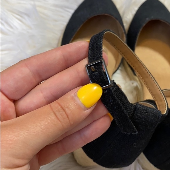 Nine West black espadrille wedges - Picture 6 of 6